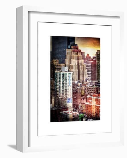 Instants of NY Series - Cityscape Manhattan Buildings-Philippe Hugonnard-Framed Art Print