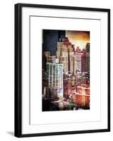 Instants of NY Series - Cityscape Manhattan Buildings-Philippe Hugonnard-Framed Art Print