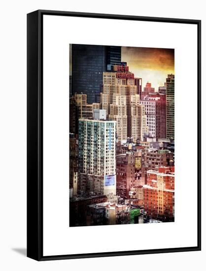Instants of NY Series - Cityscape Manhattan Buildings-Philippe Hugonnard-Framed Stretched Canvas