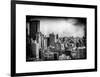 Instants of NY Series - Cityscape of Manhattan in Winter at Sunset-Philippe Hugonnard-Framed Art Print