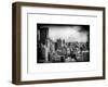 Instants of NY Series - Cityscape of Manhattan in Winter at Sunset-Philippe Hugonnard-Framed Art Print