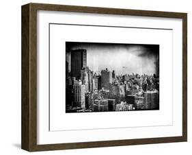 Instants of NY Series - Cityscape of Manhattan in Winter at Sunset-Philippe Hugonnard-Framed Art Print