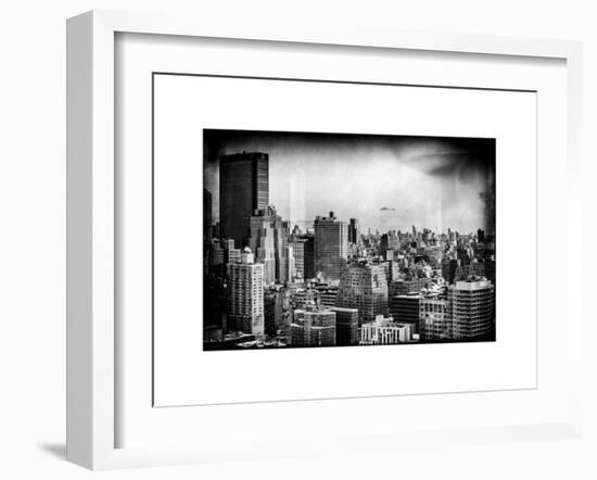 Instants of NY Series - Cityscape of Manhattan in Winter at Sunset-Philippe Hugonnard-Framed Art Print