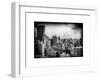 Instants of NY Series - Cityscape of Manhattan in Winter at Sunset-Philippe Hugonnard-Framed Art Print