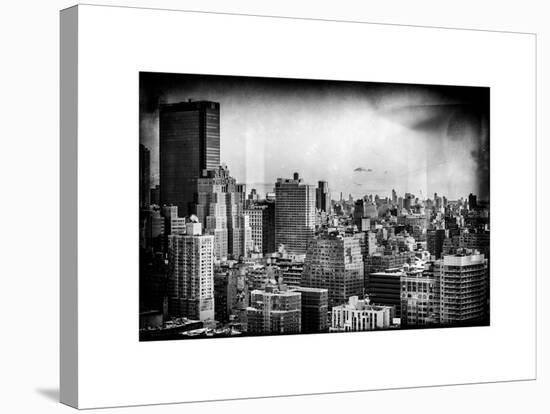 Instants of NY Series - Cityscape of Manhattan in Winter at Sunset-Philippe Hugonnard-Stretched Canvas