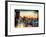 Instants of NY Series - Cityscape of Manhattan in Winter at Sunset-Philippe Hugonnard-Framed Art Print