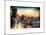 Instants of NY Series - Cityscape of Manhattan in Winter at Sunset-Philippe Hugonnard-Mounted Art Print
