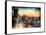 Instants of NY Series - Cityscape of Manhattan in Winter at Sunset-Philippe Hugonnard-Framed Stretched Canvas