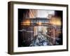 Instants of NY Series - Cityscape Snowy Winter in West Village-Philippe Hugonnard-Framed Art Print