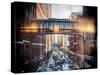 Instants of NY Series - Cityscape Snowy Winter in West Village-Philippe Hugonnard-Stretched Canvas