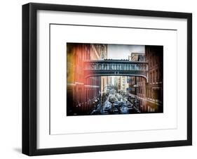 Instants of NY Series - Cityscape Snowy Winter in West Village-Philippe Hugonnard-Framed Art Print