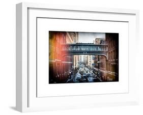 Instants of NY Series - Cityscape Snowy Winter in West Village-Philippe Hugonnard-Framed Art Print