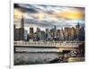 Instants of NY Series - Cityscape with the Chrysler Building and Empire State Building Views-Philippe Hugonnard-Framed Photographic Print