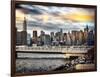 Instants of NY Series - Cityscape with the Chrysler Building and Empire State Building Views-Philippe Hugonnard-Framed Photographic Print