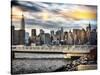 Instants of NY Series - Cityscape with the Chrysler Building and Empire State Building Views-Philippe Hugonnard-Stretched Canvas