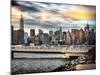 Instants of NY Series - Cityscape with the Chrysler Building and Empire State Building Views-Philippe Hugonnard-Mounted Photographic Print