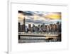 Instants of NY Series - Cityscape with the Chrysler Building and Empire State Building Views-Philippe Hugonnard-Framed Art Print