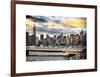 Instants of NY Series - Cityscape with the Chrysler Building and Empire State Building Views-Philippe Hugonnard-Framed Art Print