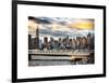 Instants of NY Series - Cityscape with the Chrysler Building and Empire State Building Views-Philippe Hugonnard-Framed Art Print