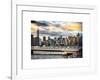 Instants of NY Series - Cityscape with the Chrysler Building and Empire State Building Views-Philippe Hugonnard-Framed Art Print