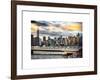 Instants of NY Series - Cityscape with the Chrysler Building and Empire State Building Views-Philippe Hugonnard-Framed Art Print