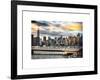 Instants of NY Series - Cityscape with the Chrysler Building and Empire State Building Views-Philippe Hugonnard-Framed Art Print