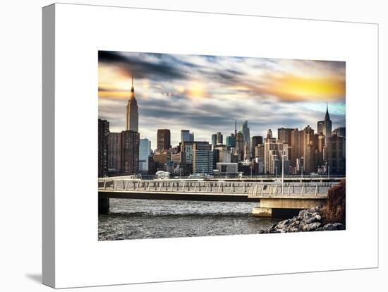 Instants of NY Series - Cityscape with the Chrysler Building and Empire State Building Views-Philippe Hugonnard-Stretched Canvas