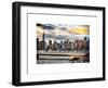 Instants of NY Series - Cityscape with the Chrysler Building and Empire State Building Views-Philippe Hugonnard-Framed Art Print