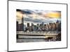 Instants of NY Series - Cityscape with the Chrysler Building and Empire State Building Views-Philippe Hugonnard-Mounted Art Print