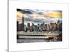 Instants of NY Series - Cityscape with the Chrysler Building and Empire State Building Views-Philippe Hugonnard-Stretched Canvas