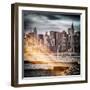 Instants of NY Series - Cityscape with the Chrysler Building-Philippe Hugonnard-Framed Photographic Print