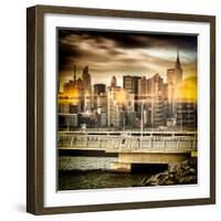 Instants of NY Series - Cityscape with the Chrysler Building-Philippe Hugonnard-Framed Photographic Print