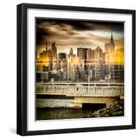 Instants of NY Series - Cityscape with the Chrysler Building-Philippe Hugonnard-Framed Photographic Print
