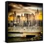 Instants of NY Series - Cityscape with the Chrysler Building-Philippe Hugonnard-Framed Stretched Canvas