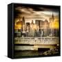 Instants of NY Series - Cityscape with the Chrysler Building-Philippe Hugonnard-Framed Stretched Canvas