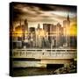 Instants of NY Series - Cityscape with the Chrysler Building-Philippe Hugonnard-Stretched Canvas