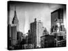 Instants of NY Series - Cityscape with the Empire State Building and the New Yorker Hotel-Philippe Hugonnard-Stretched Canvas