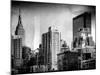 Instants of NY Series - Cityscape with the Empire State Building and the New Yorker Hotel-Philippe Hugonnard-Mounted Photographic Print