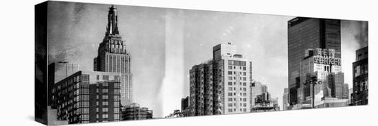 Instants of NY Series - Empire State Building and the New Yorker Hotel-Philippe Hugonnard-Stretched Canvas