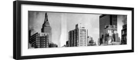 Instants of NY Series - Empire State Building and the New Yorker Hotel-Philippe Hugonnard-Framed Photographic Print