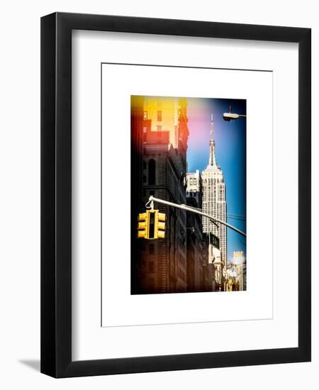 Instants of NY Series - Empire State Building View in Winter-Philippe Hugonnard-Framed Art Print