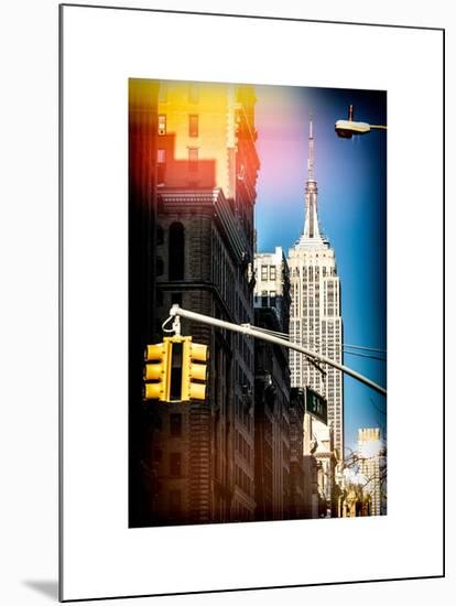 Instants of NY Series - Empire State Building View in Winter-Philippe Hugonnard-Mounted Art Print