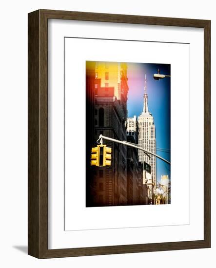 Instants of NY Series - Empire State Building View in Winter-Philippe Hugonnard-Framed Art Print