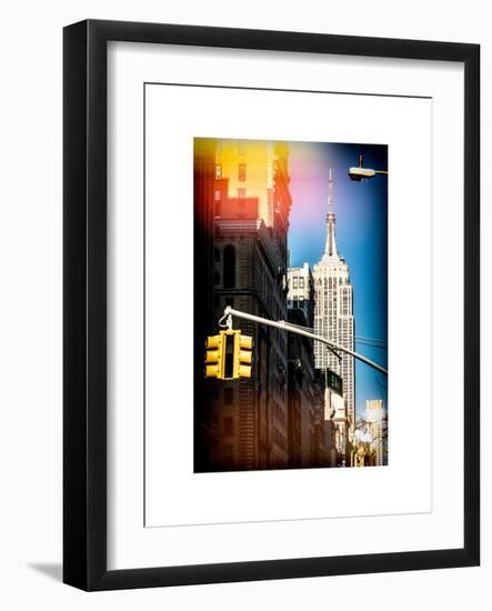 Instants of NY Series - Empire State Building View in Winter-Philippe Hugonnard-Framed Art Print