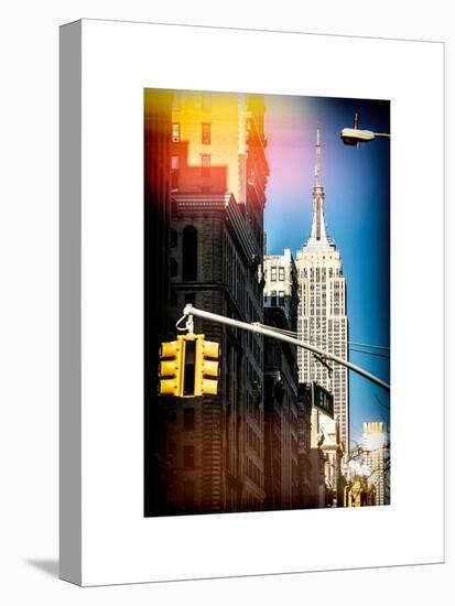 Instants of NY Series - Empire State Building View in Winter-Philippe Hugonnard-Stretched Canvas