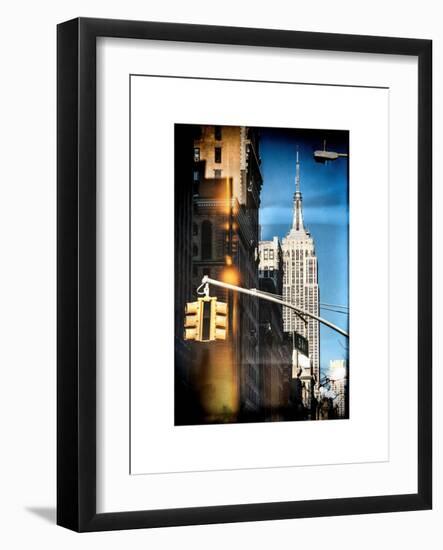 Instants of NY Series - Empire State Building View in Winter-Philippe Hugonnard-Framed Art Print