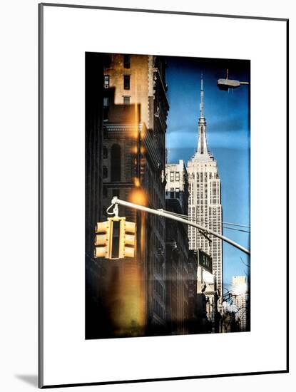 Instants of NY Series - Empire State Building View in Winter-Philippe Hugonnard-Mounted Art Print