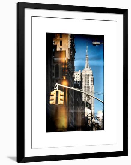 Instants of NY Series - Empire State Building View in Winter-Philippe Hugonnard-Framed Art Print