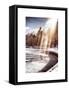 Instants of NY Series - Frozen Lake in Central Park Snow-Philippe Hugonnard-Framed Stretched Canvas