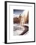 Instants of NY Series - Frozen Lake in Central Park Snow-Philippe Hugonnard-Framed Art Print